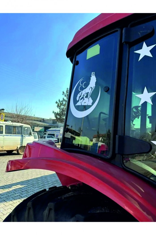 Üç Hilal Bozkurt Sticker Araba Kamyon,traktör Sticker Üç Hilal Bozkurt Sticker Araba Kamyon,traktör Sticker