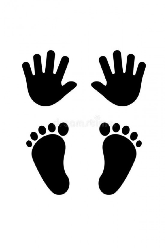 El Ayak Sticker Siyah