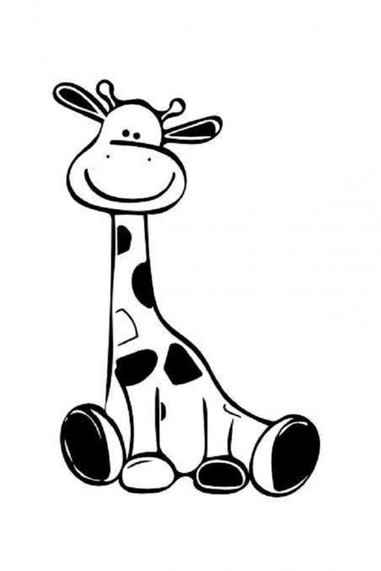 Zürafa Sticker Çocuk Odası Stickeri 40x20cm Zürafa Sticker Çocuk Odası Stickeri 40x20cm