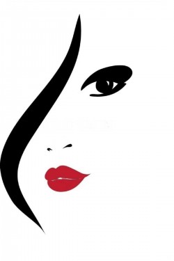 Güzel Kadın Sticker 50x30