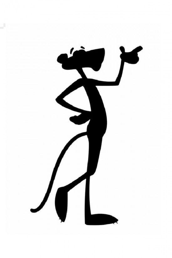 Siyah Pembe Panter Sticker Siyah Pembe Panter Sticker