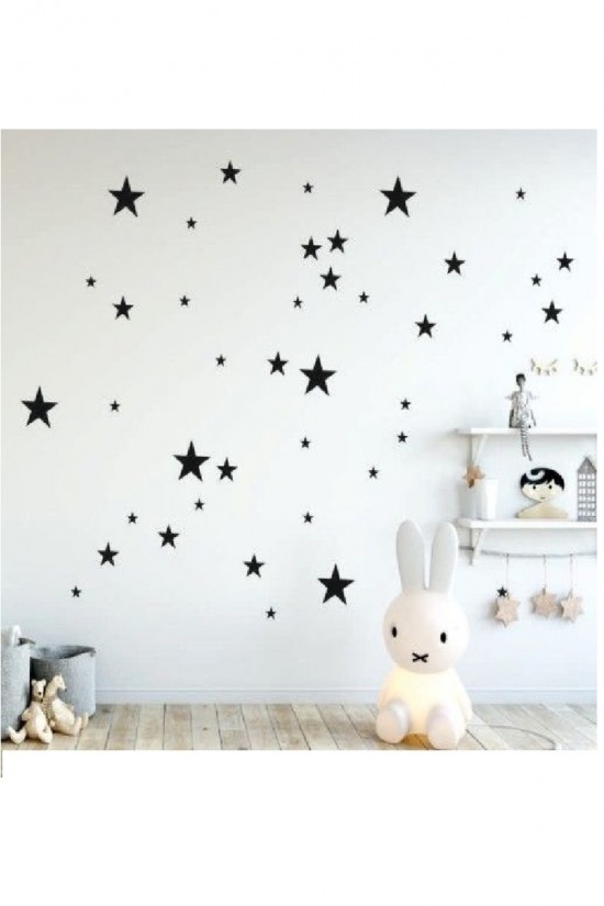 Ev Dekorasyon Duvar Sticker Yıldız 50 Adet