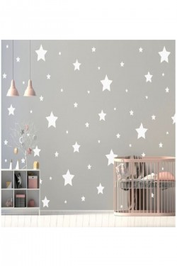 Ev Dekorasyon Duvar Sticker Yıldız 50 Adet