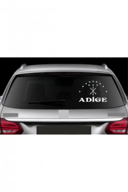 Adige Beyaz Çerkez Bayrağı Sticker 30x30