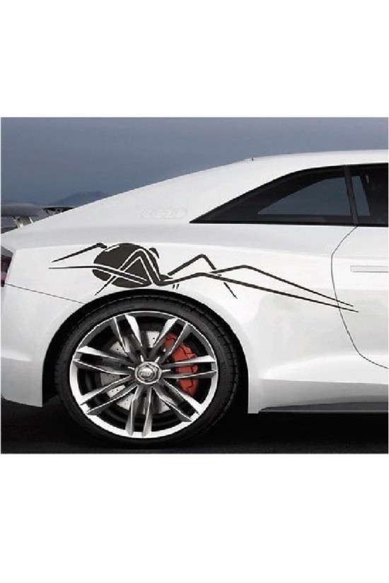 Eyba Oto Yan Çamurluk Örümcek Sticker - Araç Kaplama Sport