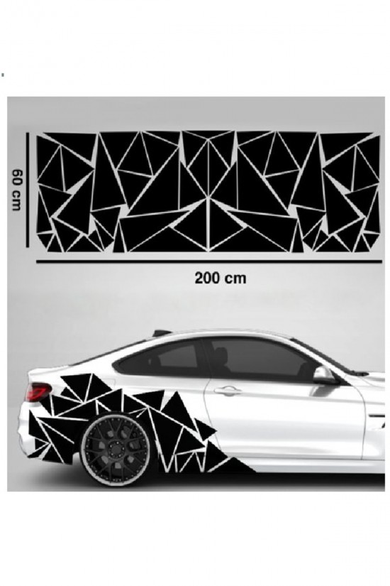 Araç Arma Kaput Sticker - Araba- Sport - Kapı - Çıkartma- Oto