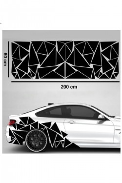 Araç Arma Kaput Sticker - Araba- Sport - Kapı - Çıkartma- Oto