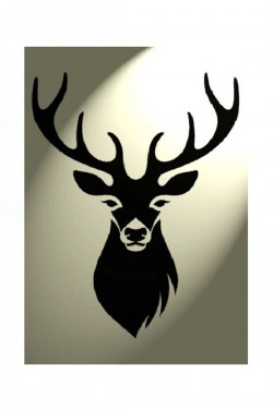 Eyba Geyik Kafası Duvar Dekorasyon Sticker Ev Mutfak Oda