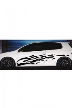 Araç Arma Kaput Sticker - Araba- Sport - Kapı - Çıkartma- Oto