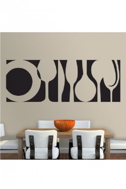 Ev Dekorasyon Kare Duvar Sticker Set