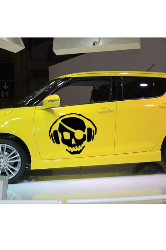 Araç Arma Maske Sticker - Araba- Sport - Kapı - Çıkartma- Oto