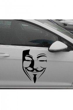 Araç Arma Maske Sticker - Araba- Sport - Kapı - Çıkartma- Oto