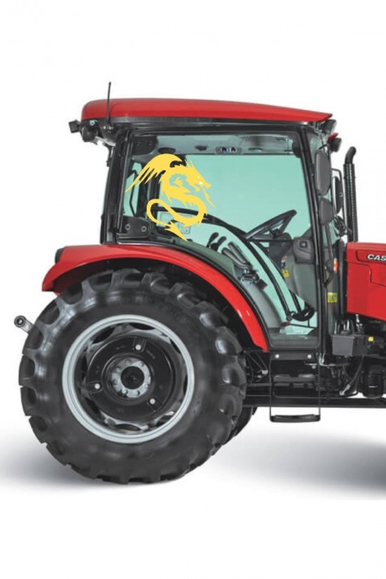 Traktör Ejderha Canavar Cam Sticker Yapışkanlı Motor Tümosan Başak Case Massey Ferguson