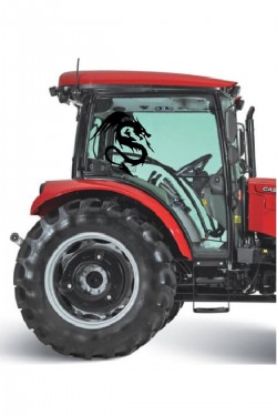 Traktör Ejderha Canavar Cam Sticker Yapışkanlı Motor Tümosan Başak Case Massey Ferguson