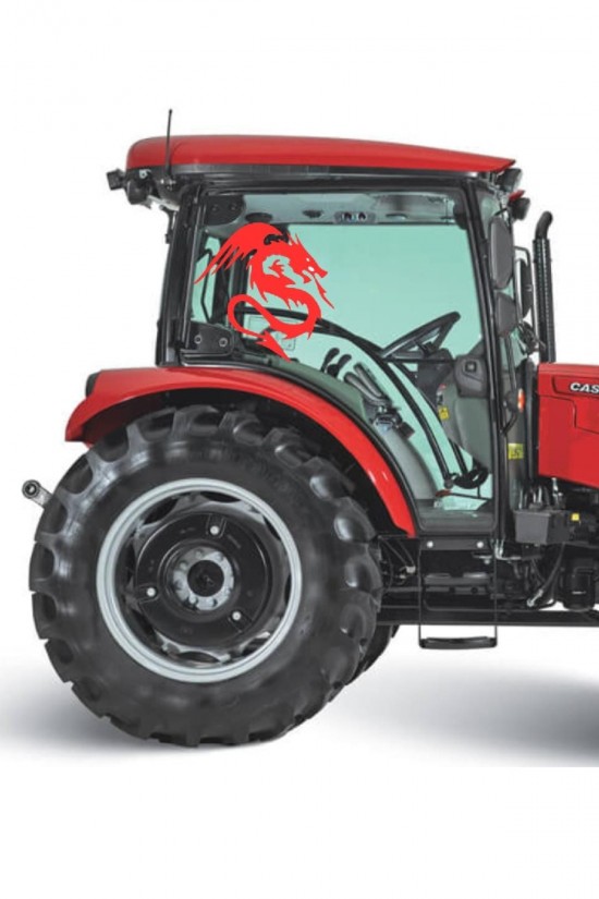 Traktör Ejderha Canavar Cam Sticker Yapışkanlı Motor Tümosan Başak Case Massey Ferguson