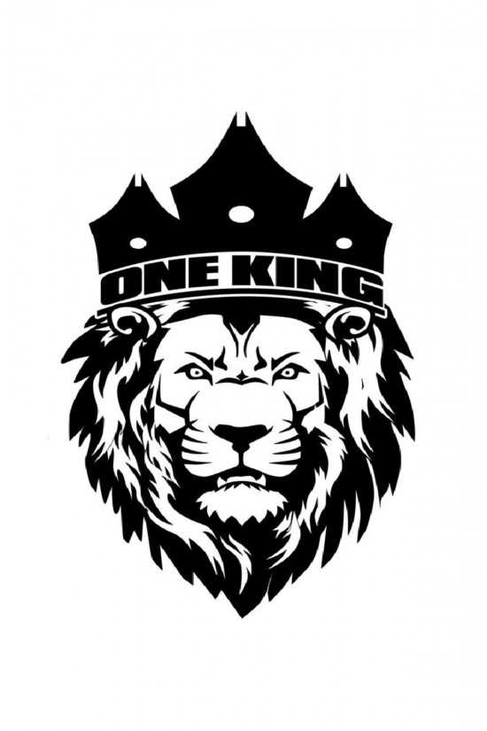 Kral Aslan Sticker Araba Ev Işyeri Beyaz Gold Siyah Renkli Yapıştırma