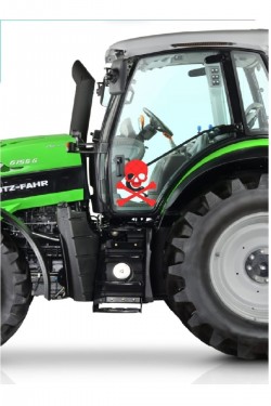 Traktör Sticker Yapışkanlı Motor Tümosan Başak Case Massey Ferguson Oto