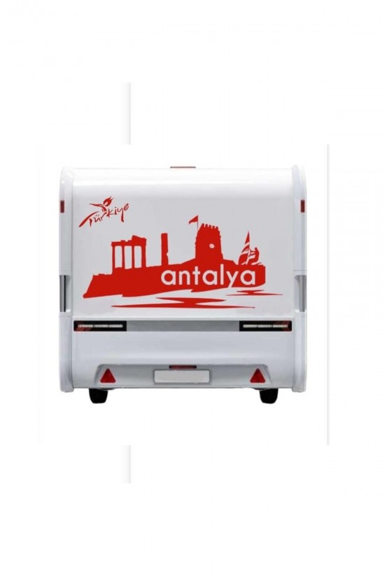 Karavan Kamp Sticker Antalya Araç Sticker Yapışkan 38 Kayseri