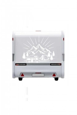Karavan Dağ Kamp Sticker Antalya Araç Sticker Yapışkan 38 Kayseri