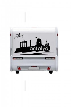 Karavan Kamp Sticker Antalya Araç Sticker Yapışkan 38 Kayseri