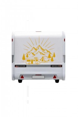 Karavan Dağ Kamp Sticker Antalya Araç Sticker Yapışkan 38 Kayseri