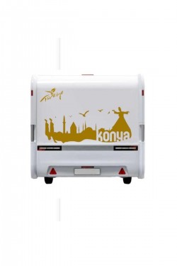 Karavan Kamp Sticker Konya Araç Sticker Yapışkan 38 Kayseri