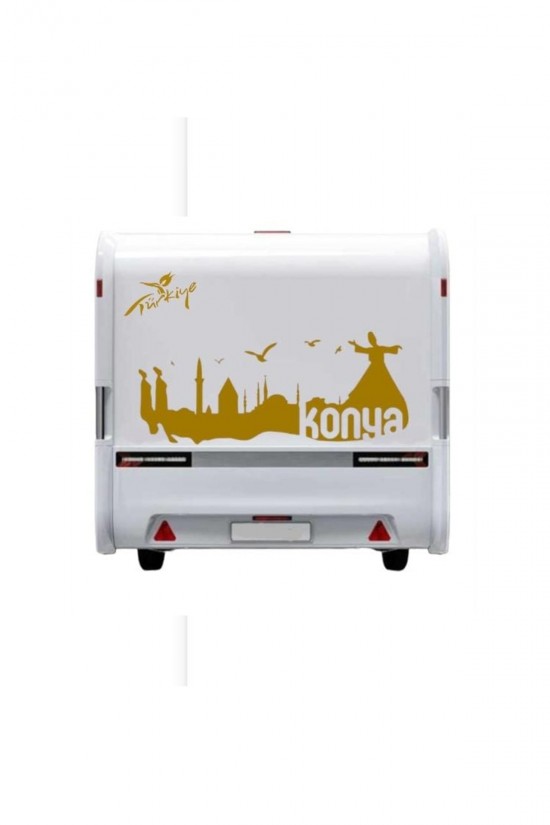 Karavan Kamp Sticker Konya Araç Sticker Yapışkan 38 Kayseri