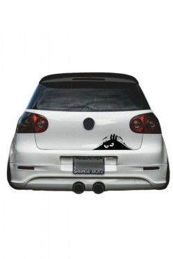 Araba Araç Bagaj Kapağı Sinirli Surat Sticker Yapışkan