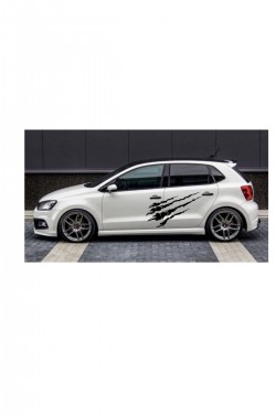 Araç Yanı Yan Kısım Çençe Yapışkan Modifiye Opel Bmw Ford Golf Polo Stickerı
