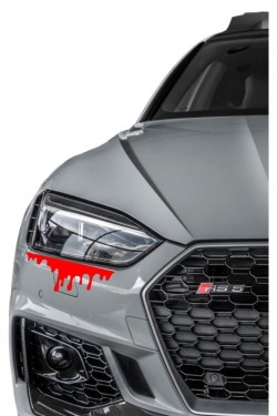 Araba Ön Far Stickerı Yapışkan Su Damlası Kan Damlası Modifiye