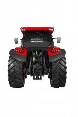 Traktör Keyfi Hizmete Mahsustur Yazısı Sticker Newholland John Deere Erkunt Massey