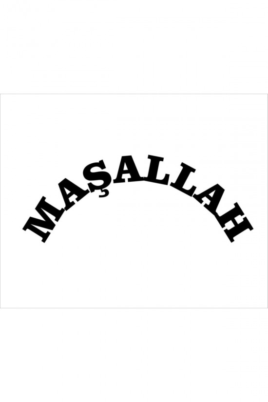 Sticker Maşallah Beyaz Sticker Maşallah Beyaz