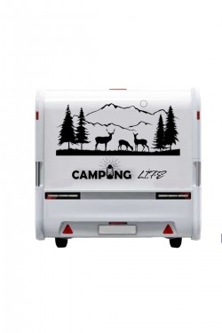 Karavan Campıng Life Dağ Doğa Sticker Yapışkan Camp Karavan Campıng Life Dağ Doğa Sticker Yapışkan Camp