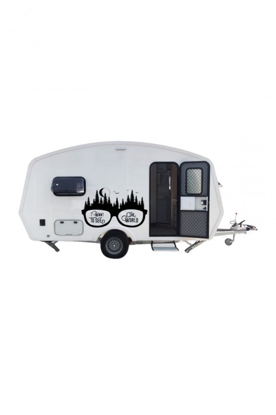 Karavan Camp Gözlük Sticker Sticker