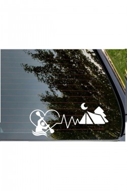 Karavan Rafting Kalp Atışı Sticker