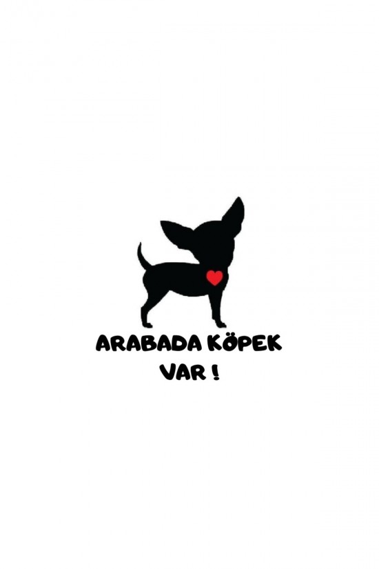 Arabada Köpek Var Sticker Arabada Köpek Var Sticker
