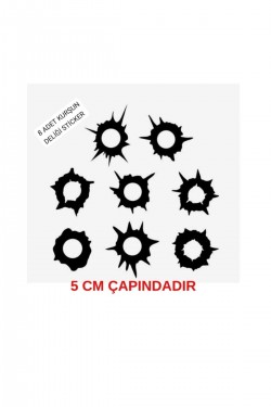 Kurşun Deliği Araba Oto Silah Tabanca Sticker Kurşun Deliği Araba Oto Silah Tabanca Sticker