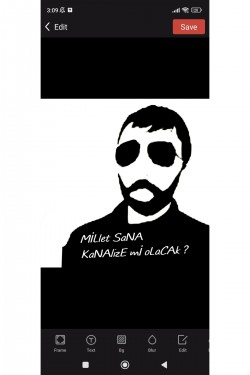 Millet Sana Kanalize Mi Olacak ? Gebeş Kaplumbağa Sticker Oto Araba Cam