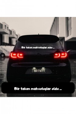 Bir takım mahvoluşlar oldu ... ARABA YAZISI OTO STİCKER YAZI Bir takım mahvoluşlar oldu ... ARABA YAZISI OTO STİCKER YAZI