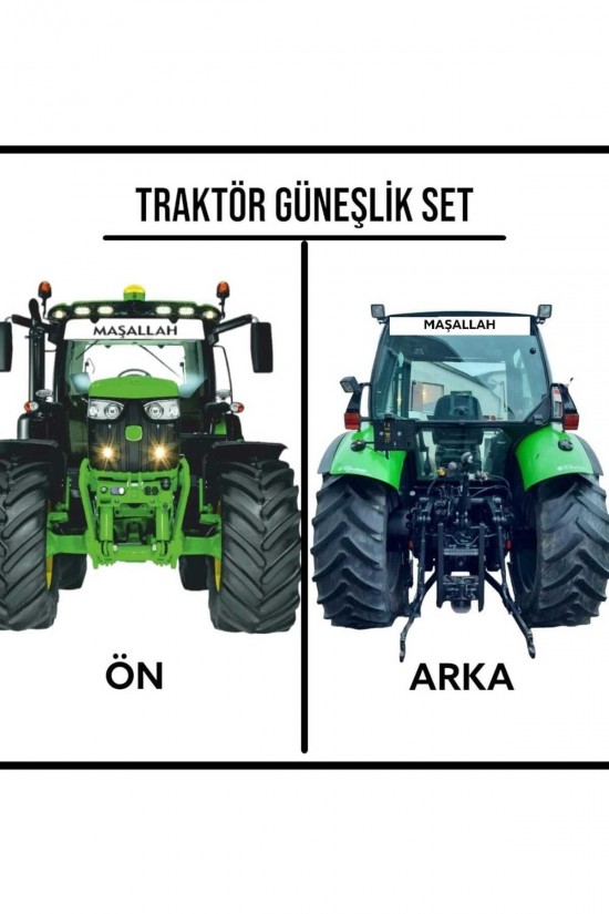 Ön Ve Arka Traktör Güneşlik Folyo Kapmala
