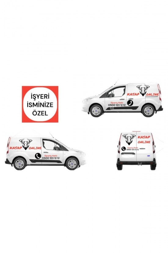 KASAP DÜKKANİ İŞYERİ STİCKER REKLAM CAM ARABA DUVAR KAPLAMA