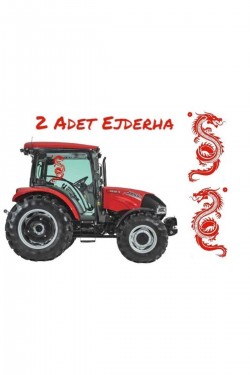 Traktör ejderha uzun tümosan case motor araba araç oto