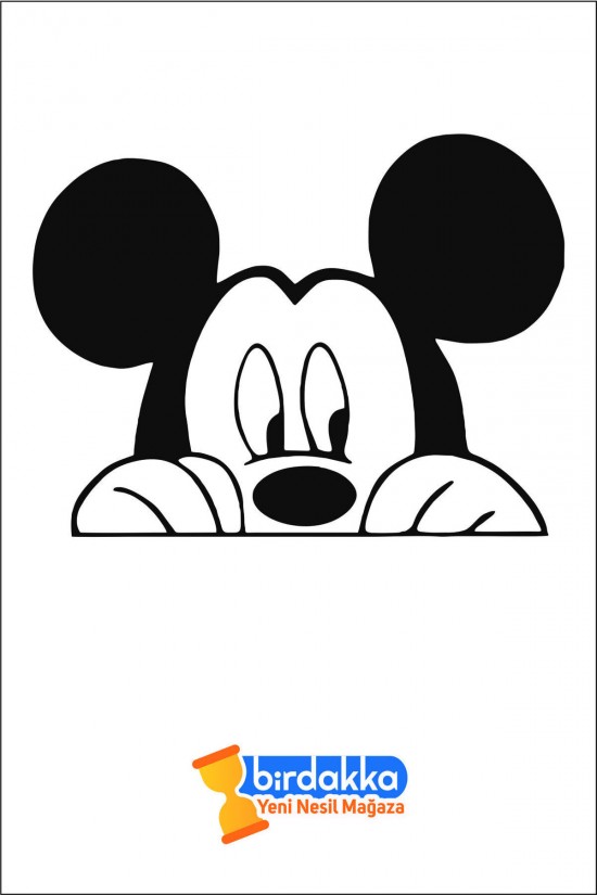 Mickey Mouse Peeking Sticker Araba Oto Arma Duvar Çıkartma 20 Cm Mickey Mouse Peeking Sticker Araba Oto Arma Duvar Çıkartma 20 Cm
