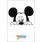 Mickey Mouse Peeking Sticker Araba Oto Arma Duvar Çıkartma 20 Cm