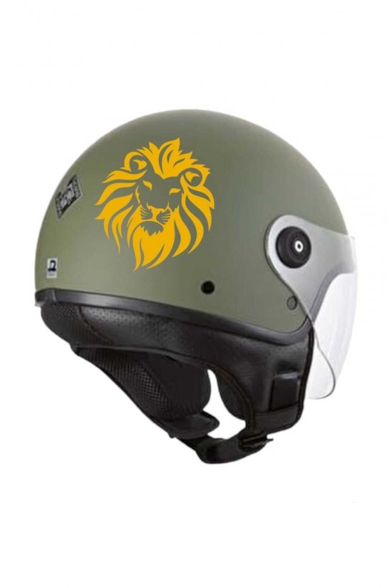 Motosiklet kask sticker gold Yamaha YBR venom Motosiklet kask sticker gold Yamaha YBR venom