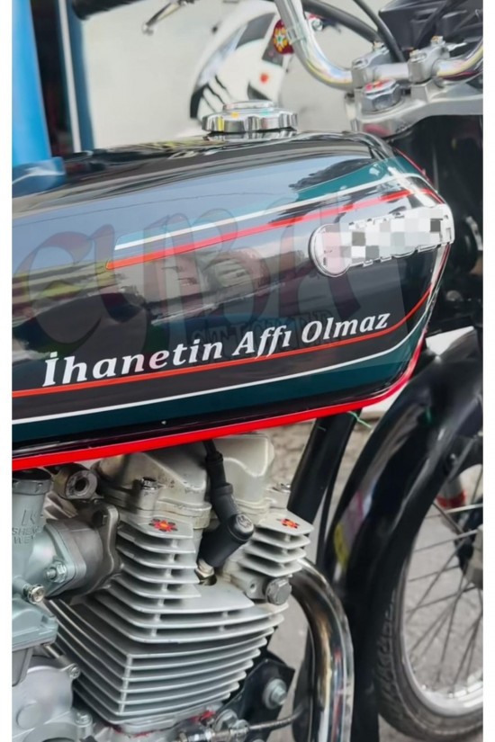 İhanetin Affı Olmaz motorsiklet yazı sticker araç arkası