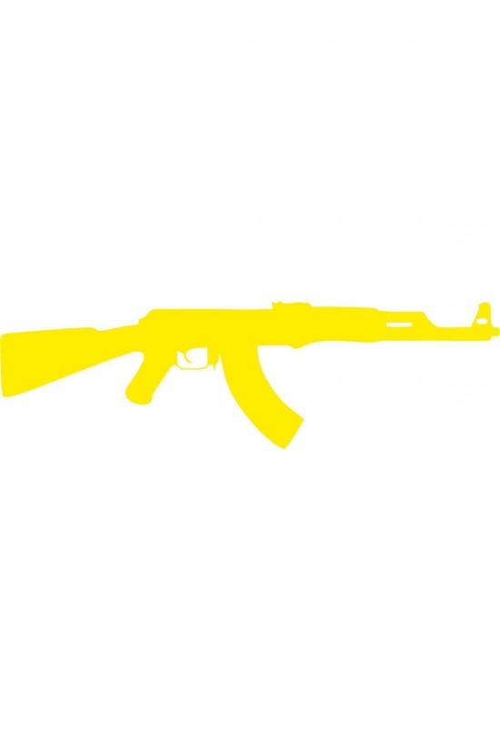 ak 47 1 adet 30x10cm Oto Sticker  1 adet