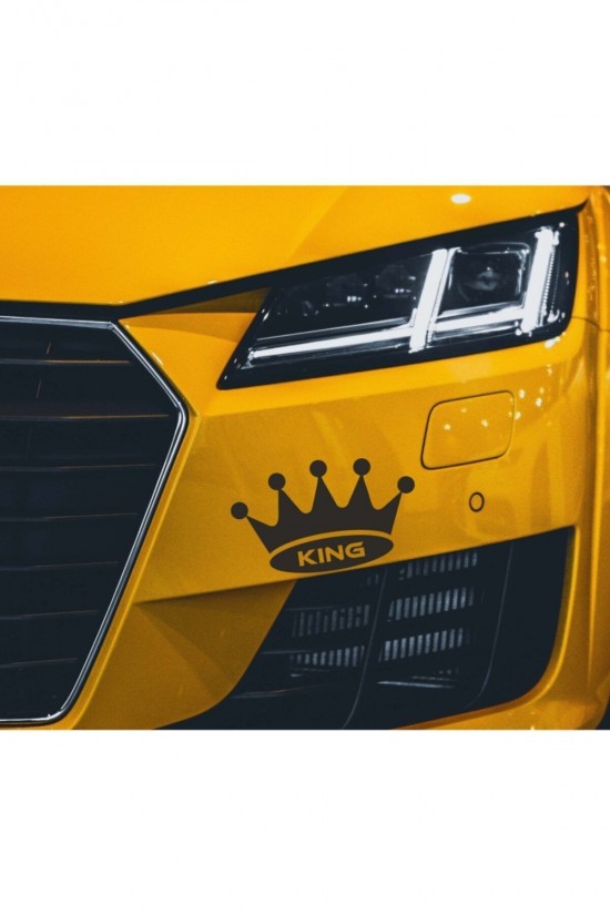 King - Kral Oto Sticker Motor Sticker 25x15 Cm